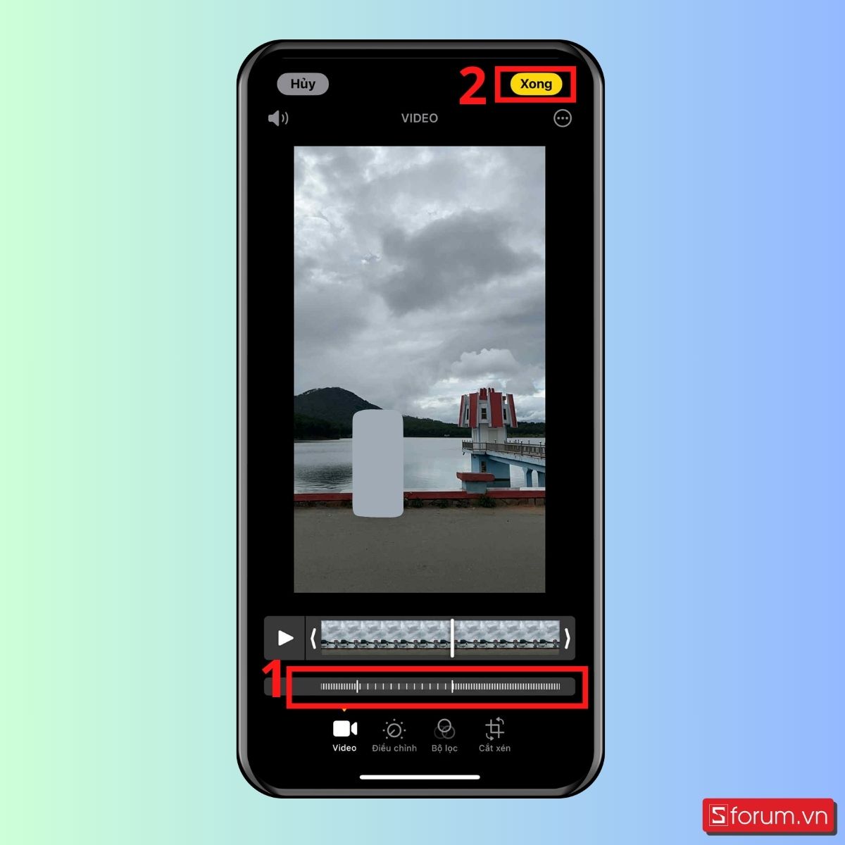 Cách tua nhanh video trực tiếp trên iPhone - bước 3