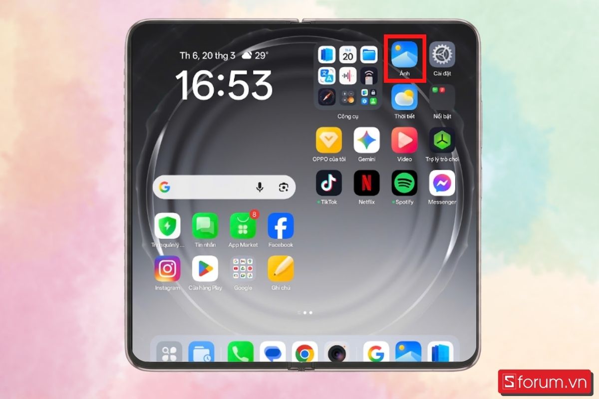 Bước 1: Mở ứng dụng Ảnh