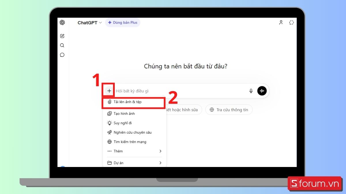 Bước 2: Tải hình ảnh lên