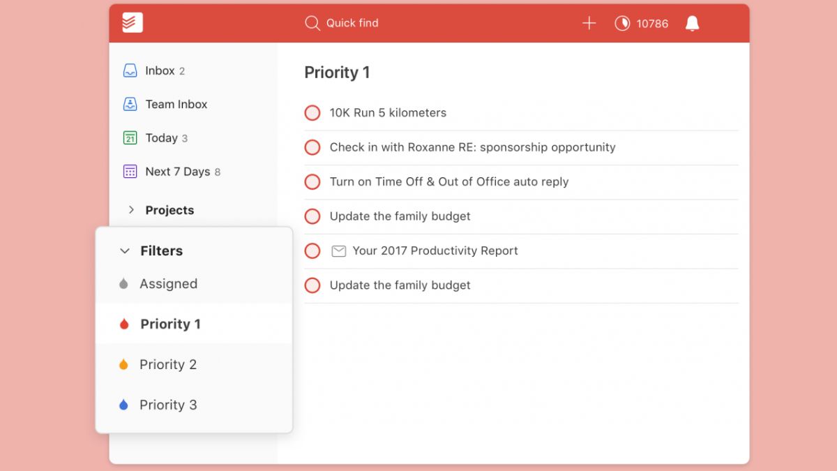Những lợi ích của ứng dụng Todoist