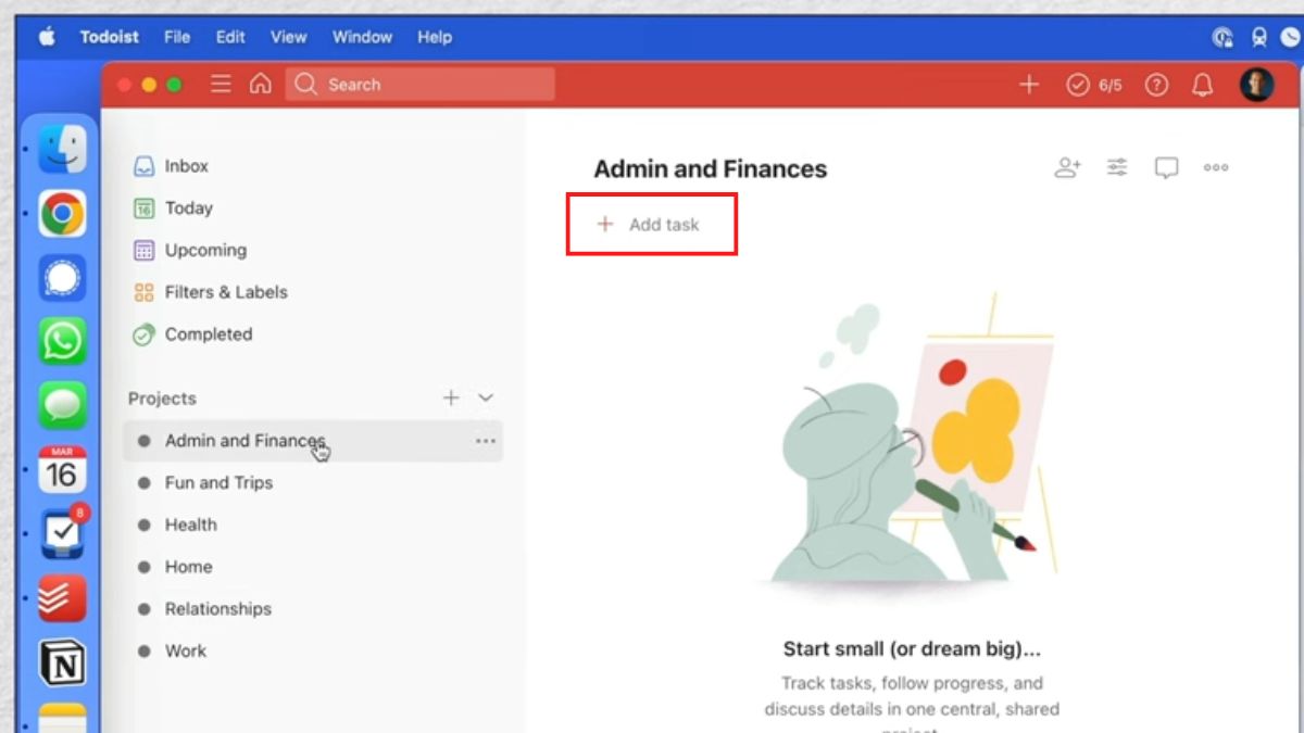 Chọn Add Task