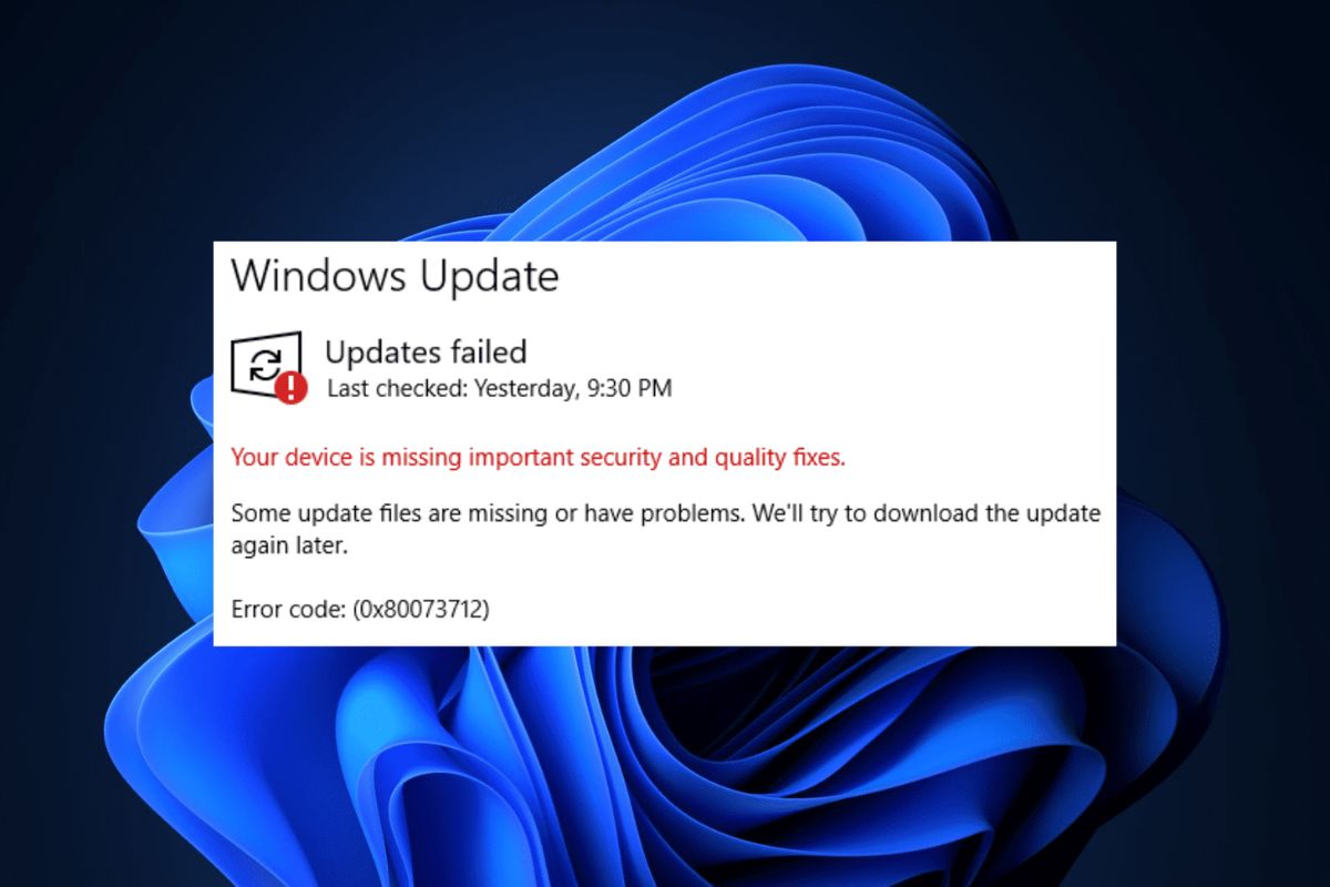 Lỗi Your device is missing important security and quality fixes là gì?