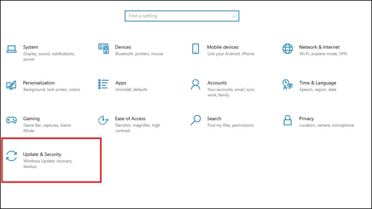 khắc phục lỗi Your device is missing important security and quality fixes bằng Chạy Windows Update Troubleshooter - Bước 1