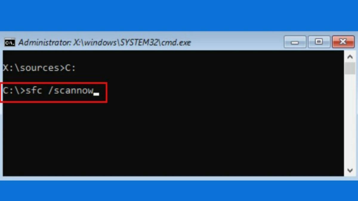 Cách sửa lỗi Your PC Device Needs to Be Repaired bằng system file checker - bước 2