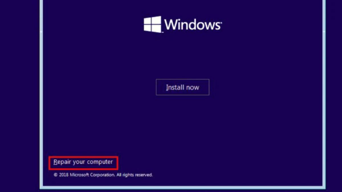Cách sửa lỗi Your PC Device Needs to Be Repaired bằng startup repair - bước 2