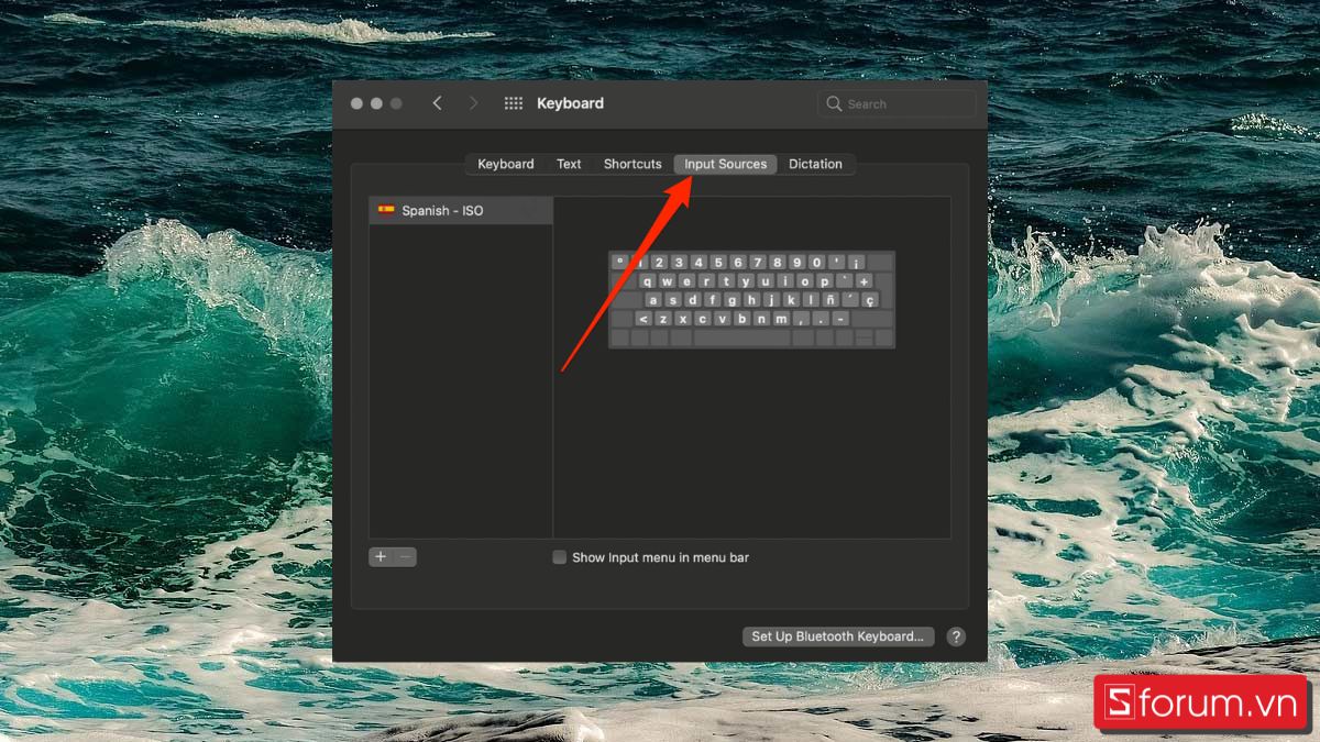 bật bàn phím ảo Macbook bằng keyboard bước 3