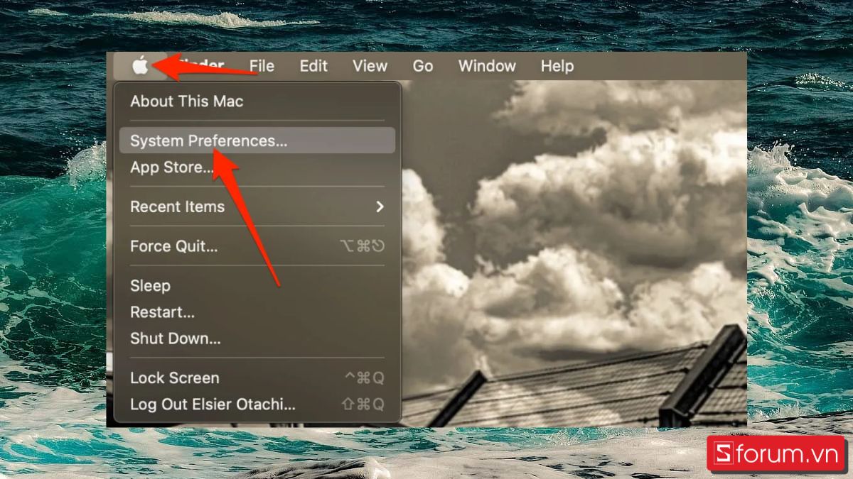 bật bàn phím ảo Macbook bằng accessibility bước 1