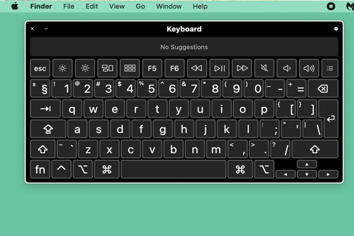 cách sử dụng bàn phím ảo MacBook - điều chỉnh kích thước bàn phím