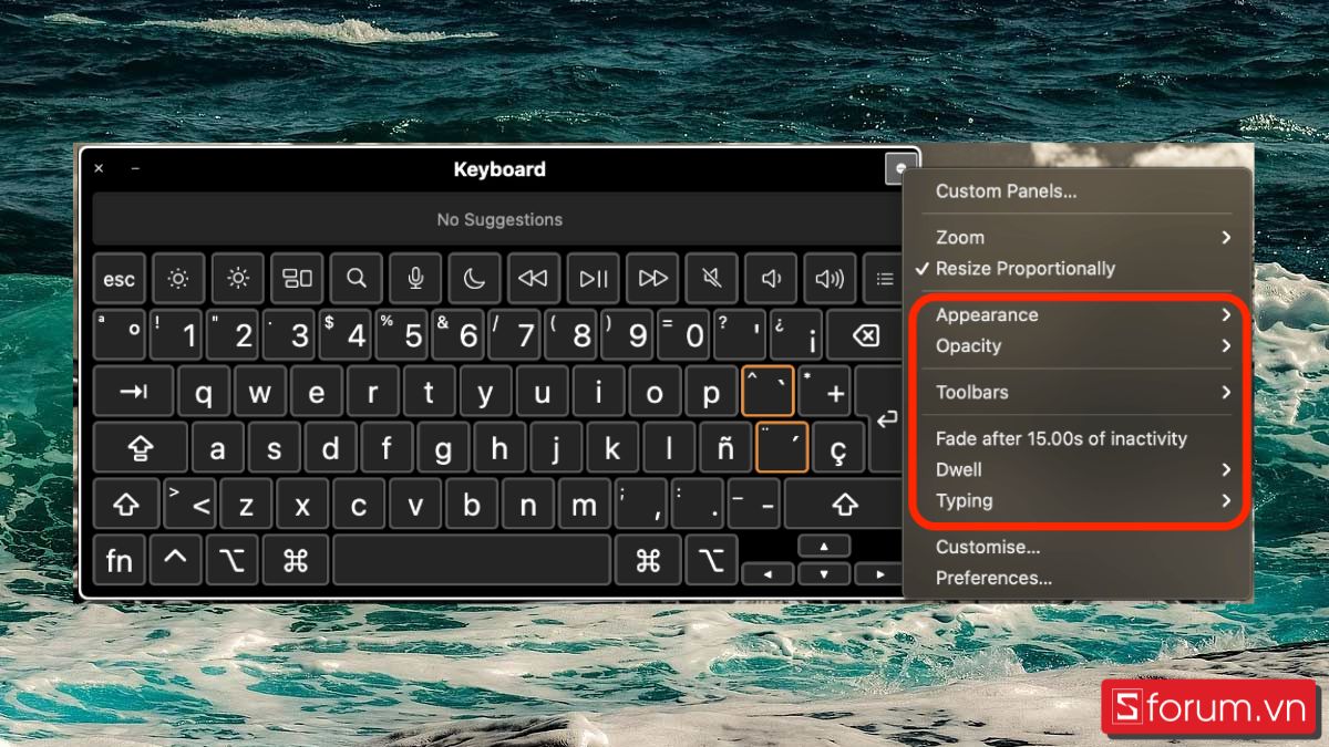 Thay đổi tùy chọn của bàn phím bước 5