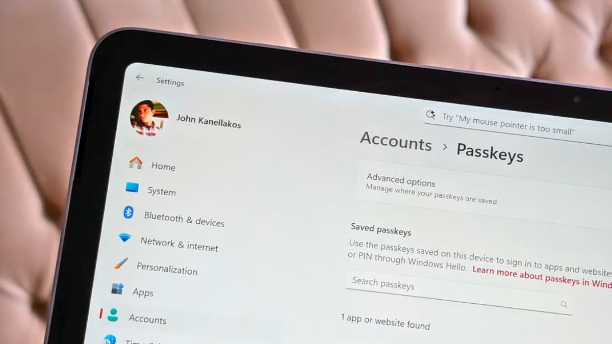 Cách bật quyền truy cập Passkey cho ứng dụng Windows 11