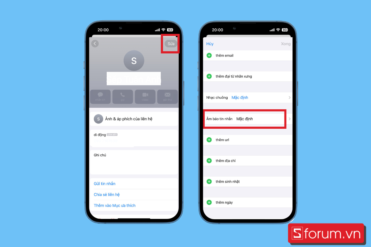 cách bật chế độ rung iPhone Điều chỉnh chế độ rung trên iMessage bước 3