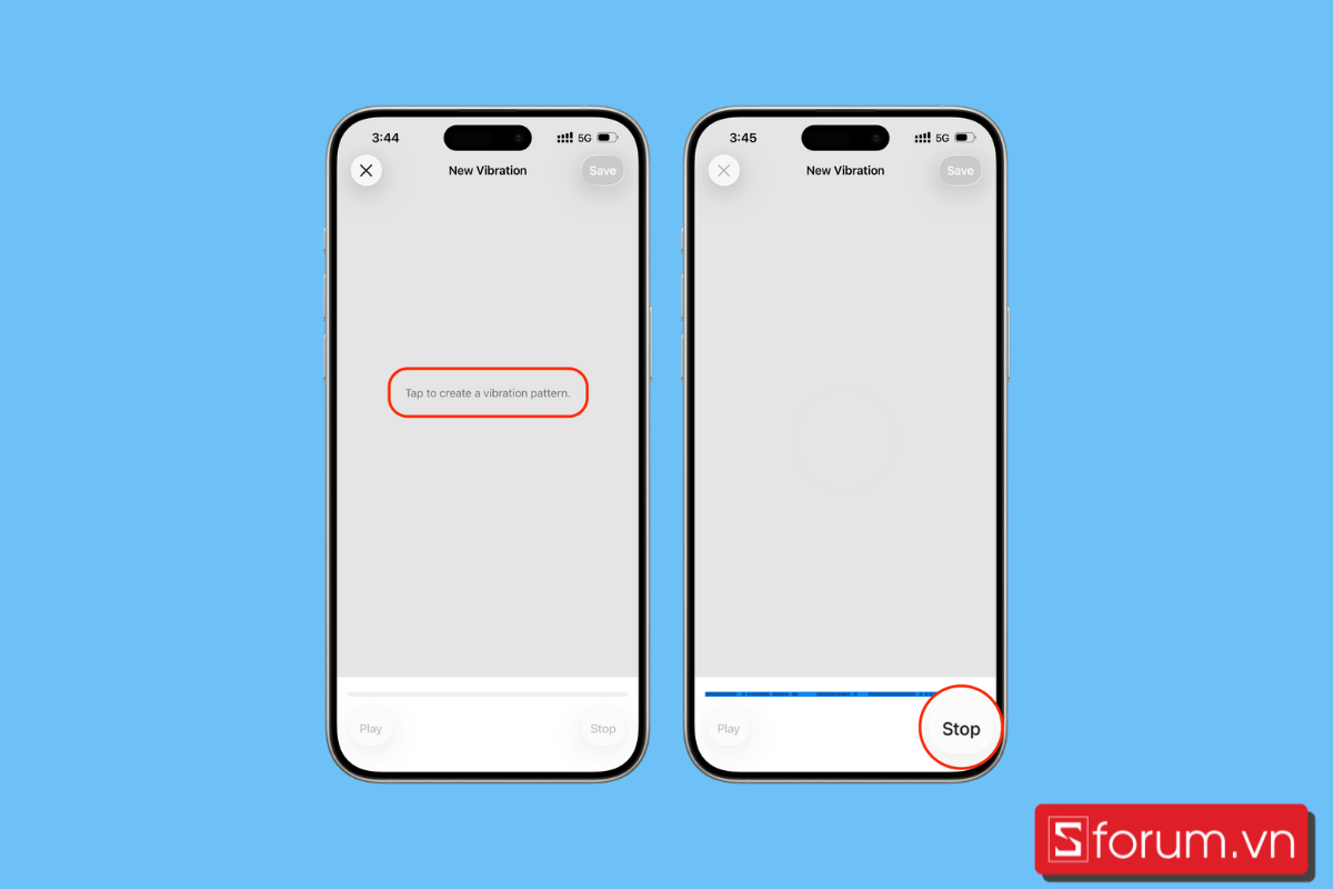 tạo kiểu rung để thực hiện cách bật chế độ rung iPhone