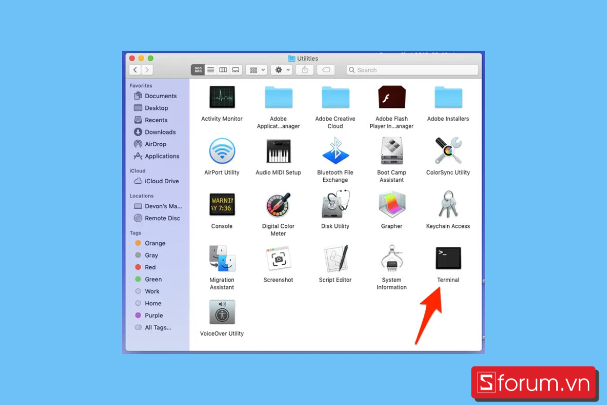 cách chặn 1 trang web trên Safari MacBook bằng file hosts - bước 1+
