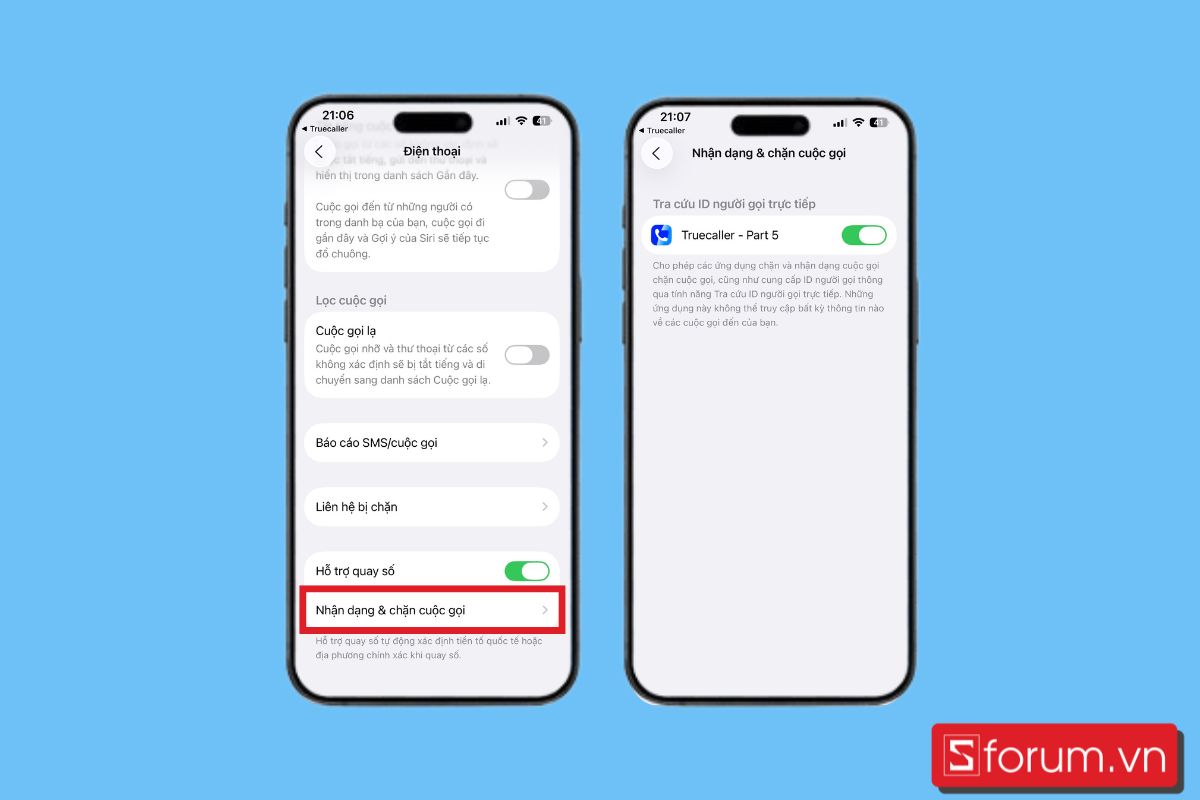 Cách chặn cuộc gọi rác trên iPhone bằng ứng dụng Truecaller bước 3