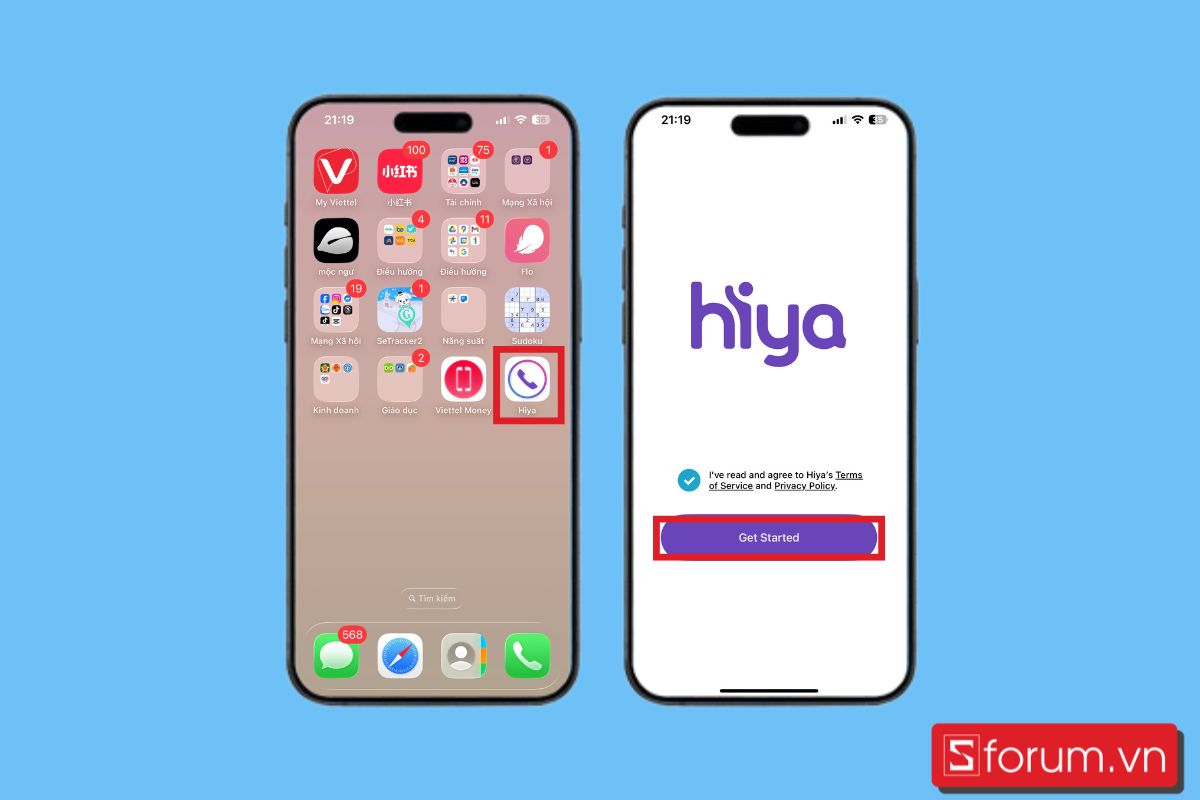 Cách chặn cuộc gọi rác trên iPhone bằng Hiya bước 2