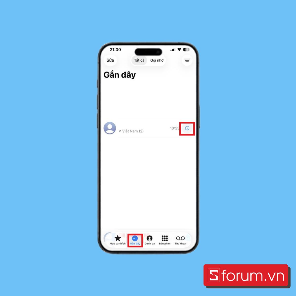 Hướng dẫn cách chặn cuộc gọi rác trên iPhone trong ứng dụng điện thoại bước 2