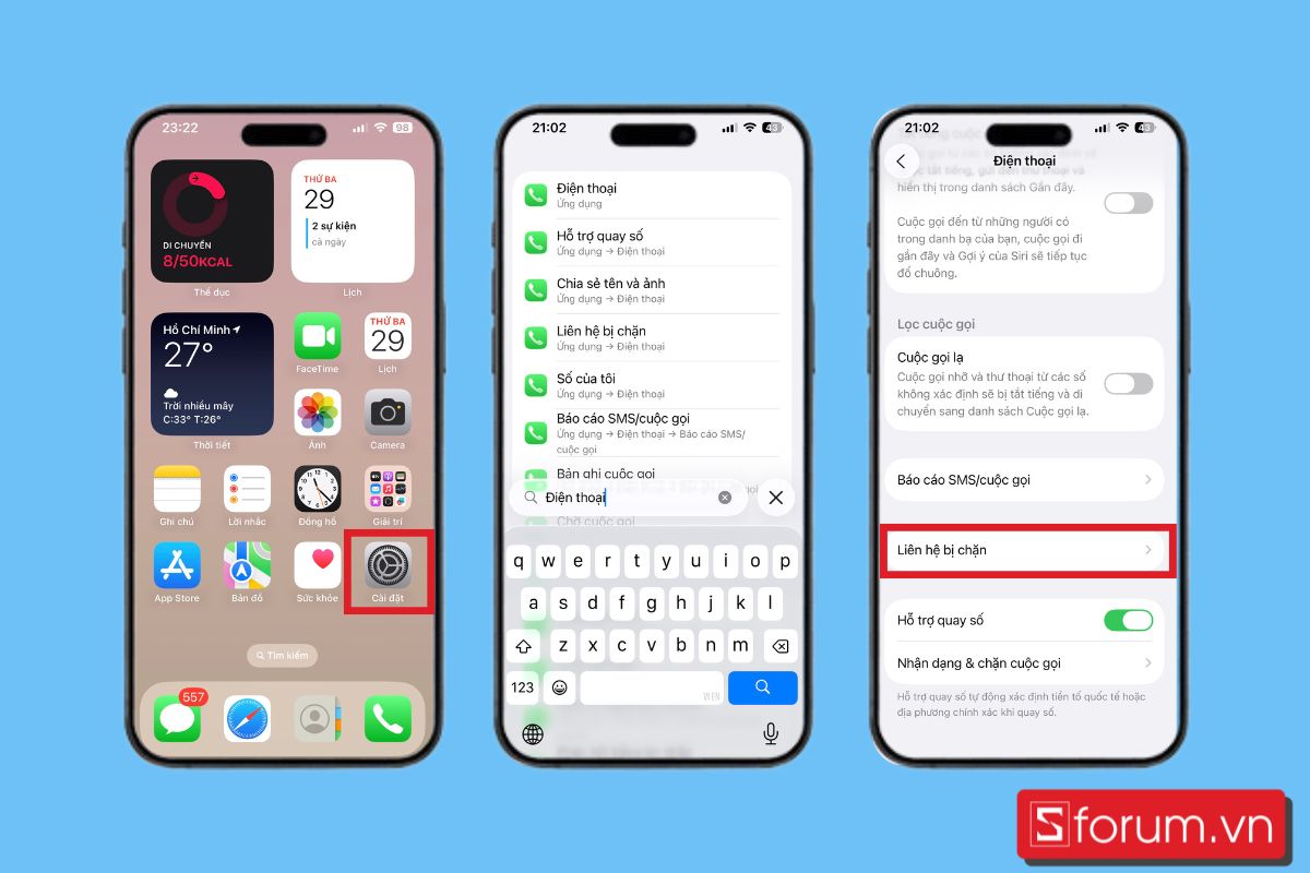 Hướng dẫn cách chặn cuộc gọi rác trên iPhone trong ứng dụng điện thoại bước 4-1
