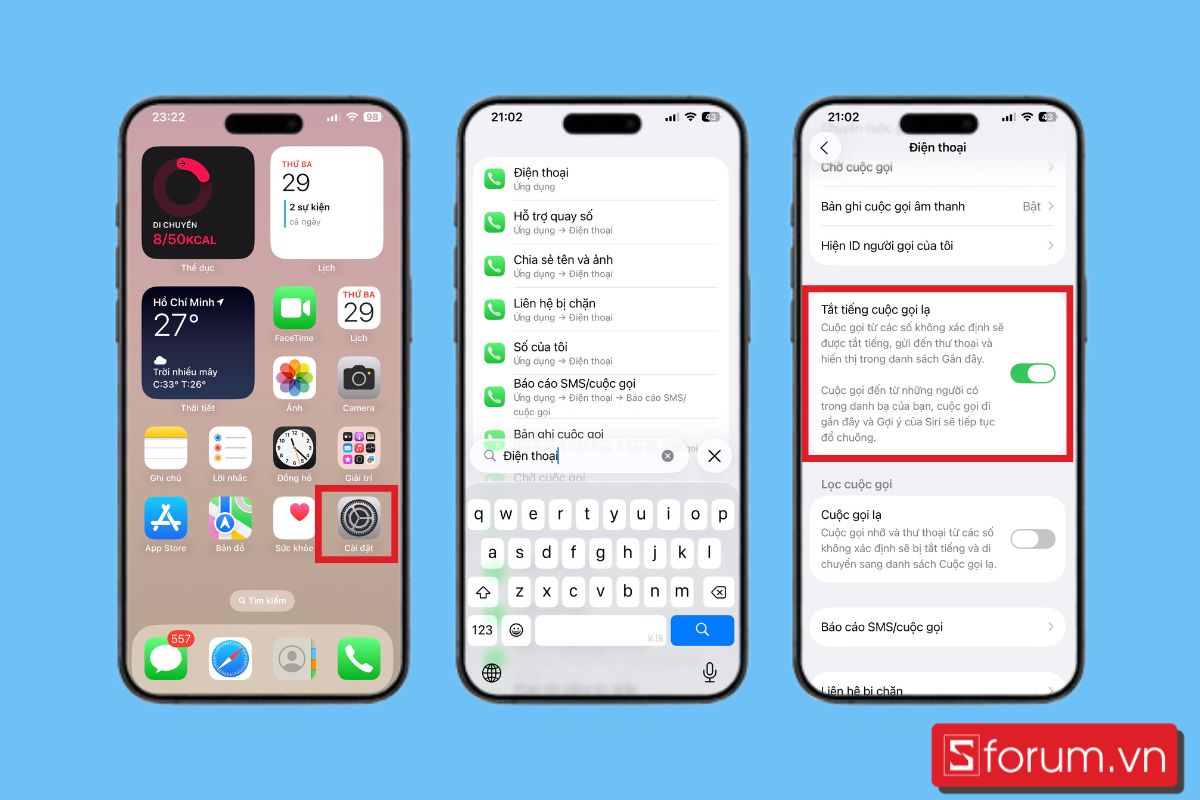 Hướng dẫn cách chặn cuộc gọi rác trên iPhone trong ứng dụng điện thoại bước 5