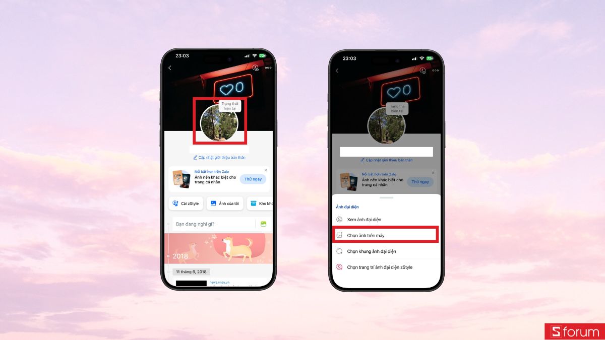 Thay ảnh đại diện