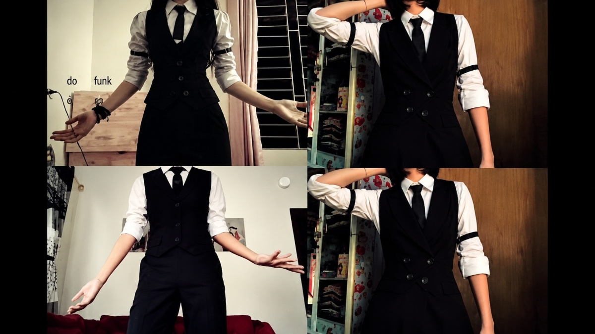 Trend mặc vest bằng AI