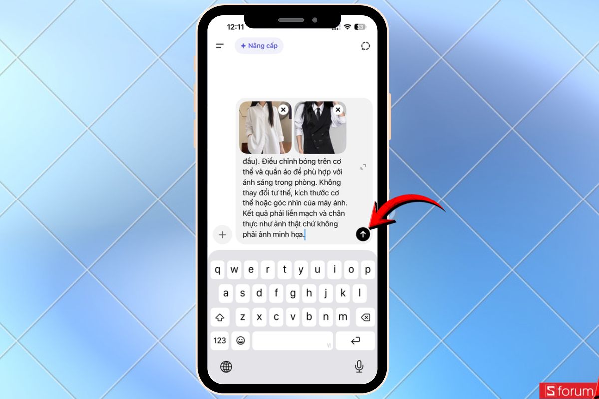 Nhập prompt vào 