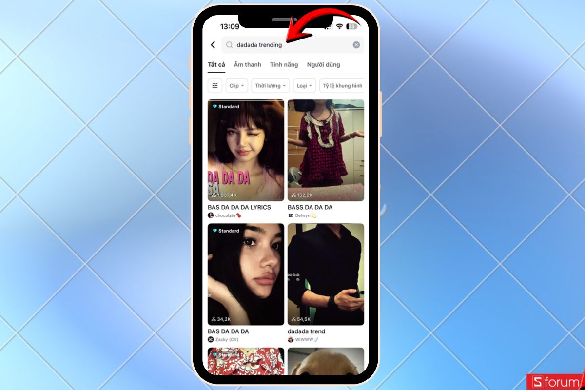 Chọn mẫu phù hợp