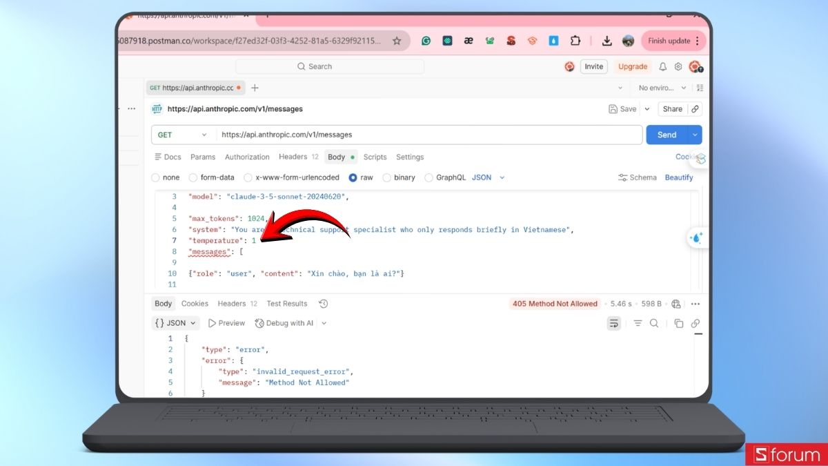 Điều chỉnh tham số Temperature