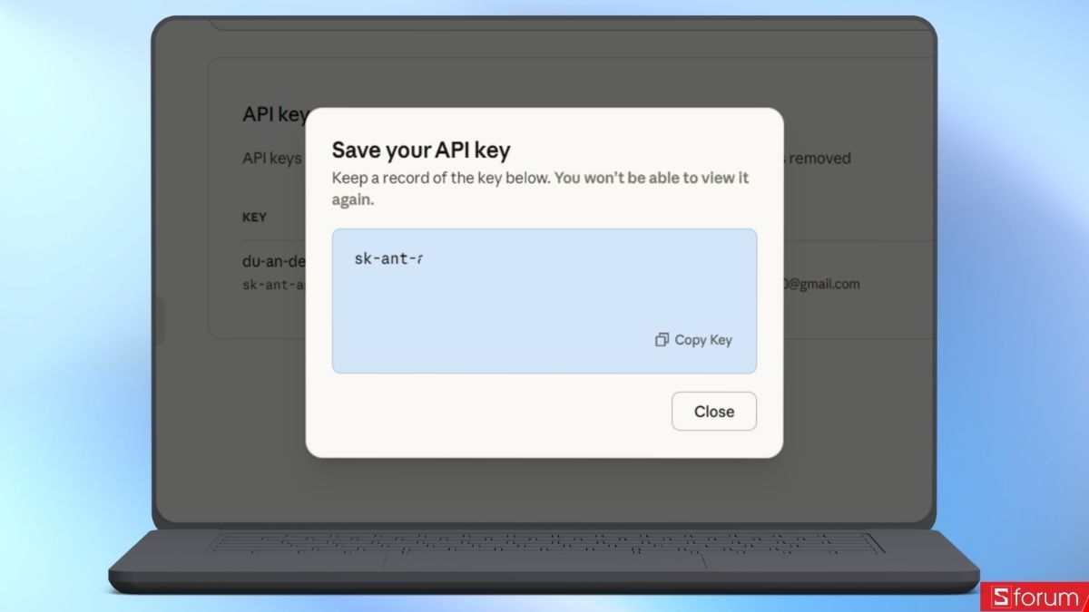 Copy đoạn mã hiện ra