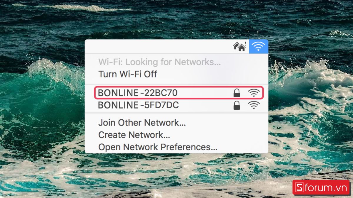 cách quên wifi trên macbook 16