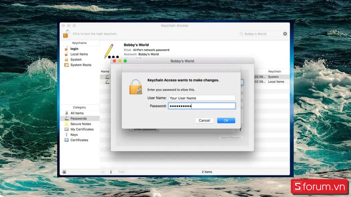 cách quên wifi trên macbook 33
