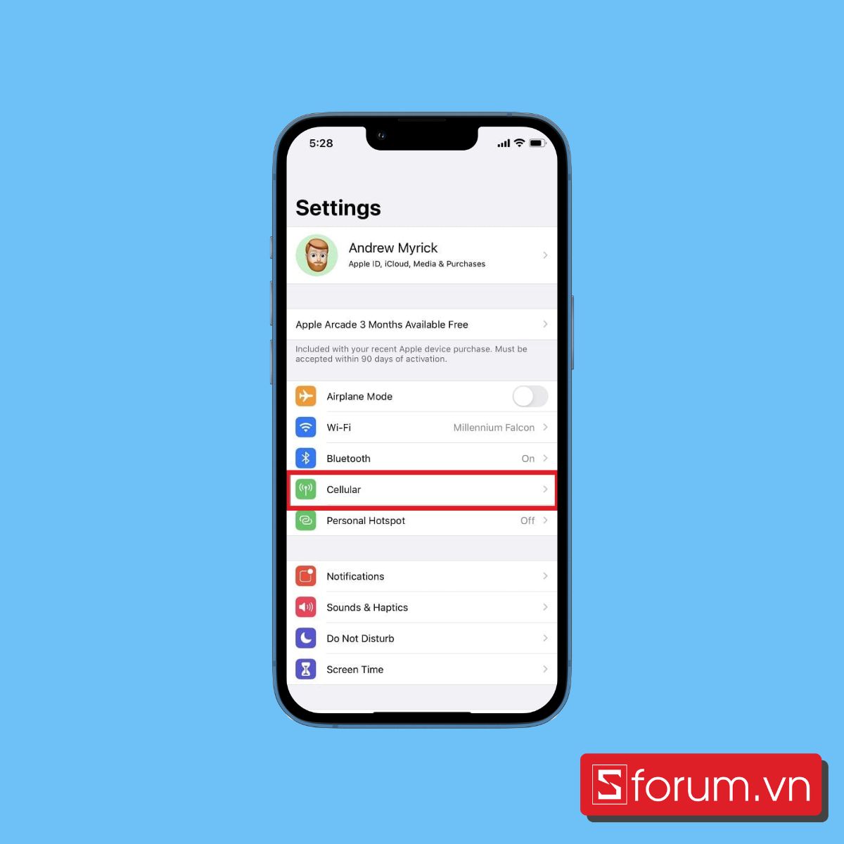 cách tắt 5g trên iphone 8