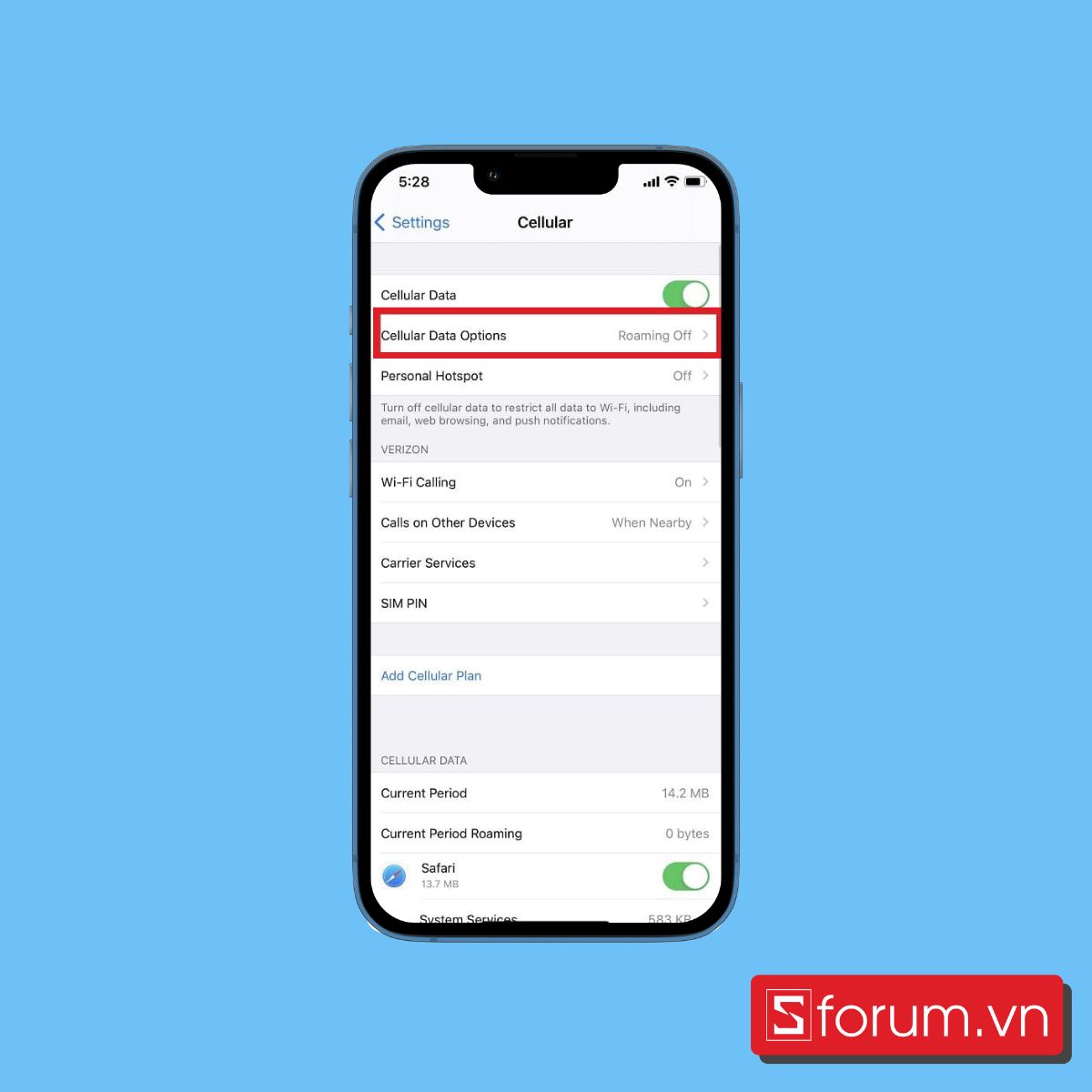 cách tắt 5g trên iphone 9