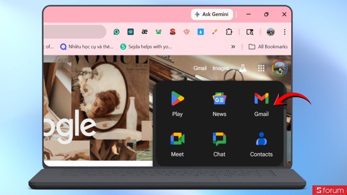 Truy cập vào Gmail