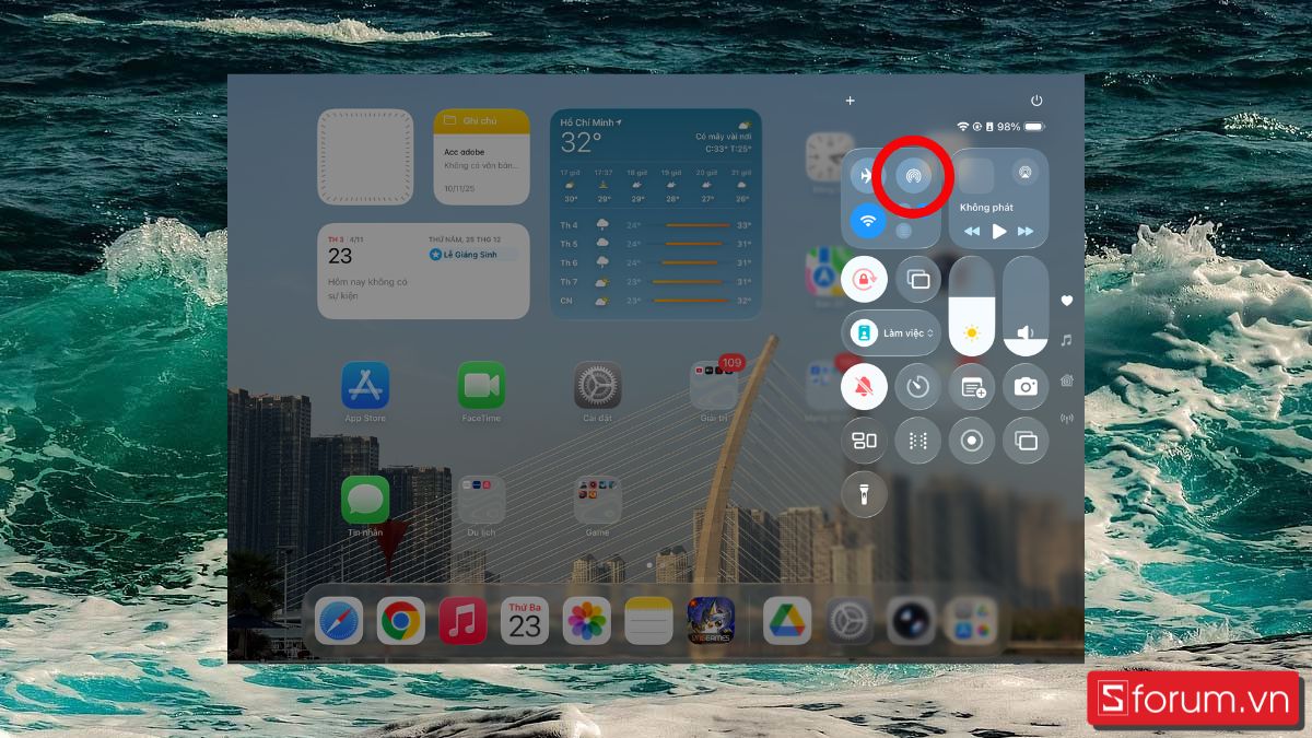 Cách tắt Air Drop trên iPad khi không cần thiết 1