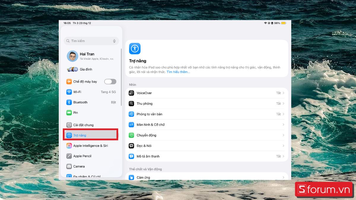 Bật tính năng Độ sáng tự động để điều chỉnh độ sáng màn hình bước 2