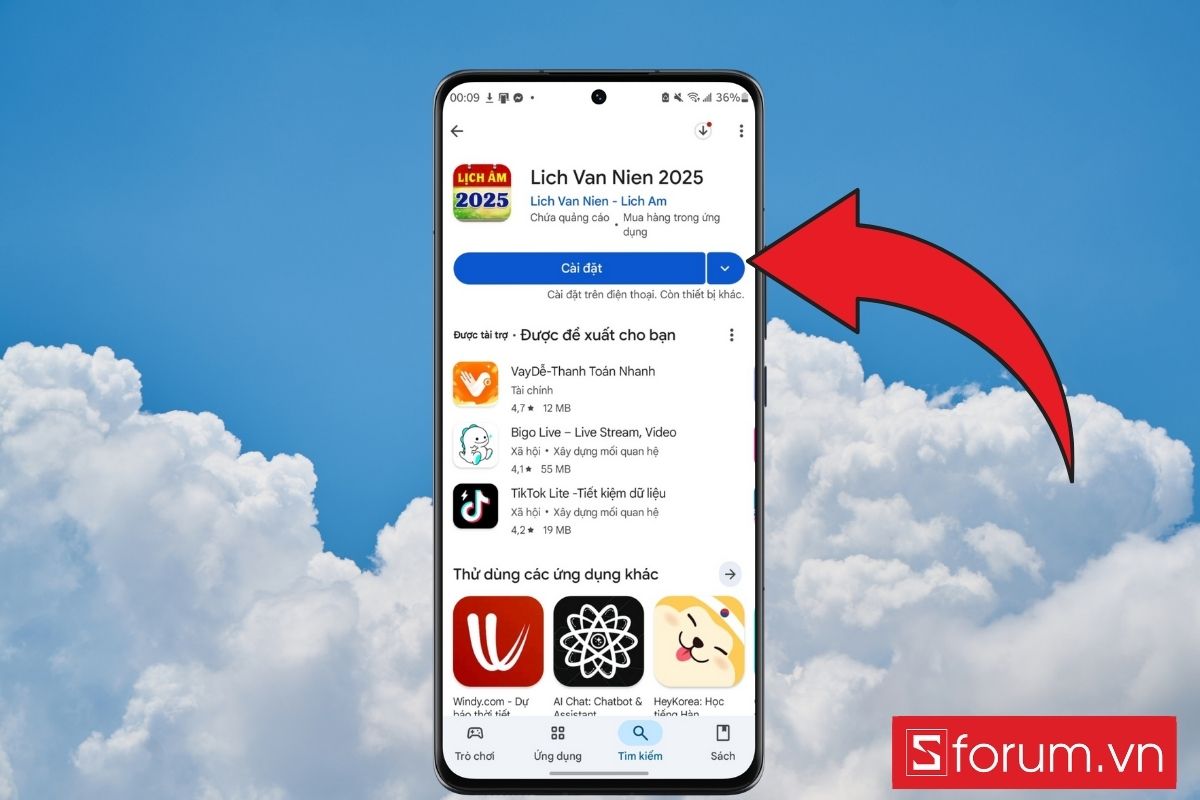 cách xem lịch âm trên oppo bằng app Lịch Vạn Niên 2