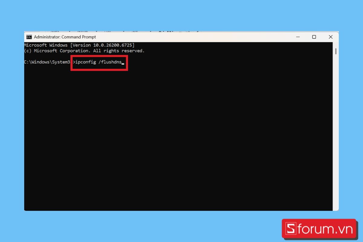 Cách xóa bộ nhớ đệm trên máy tính Xóa bộ nhớ cache Windows DNS bước 2