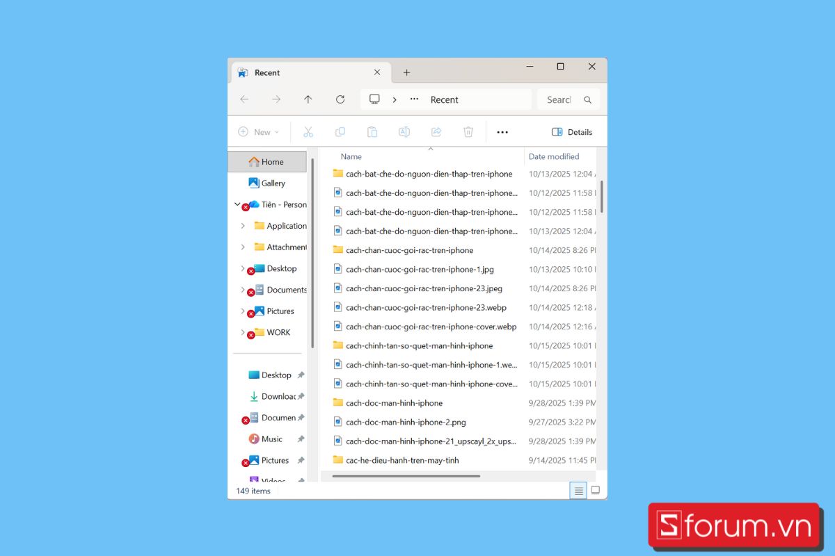 cách xóa bộ nhớ đệm trên máy tính Giải phóng cache bằng Recent Places bước 3