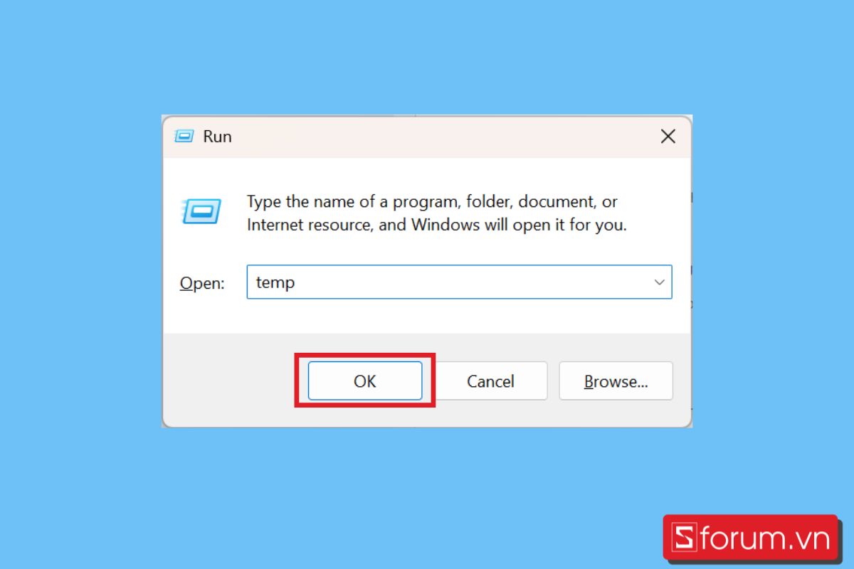 Cách xóa bộ nhớ đệm trên máy tính xoá cache tạm thời bước 2