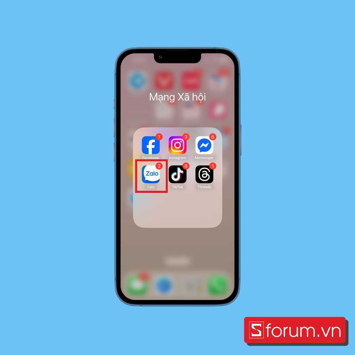 Mở ứng dụng Zalo