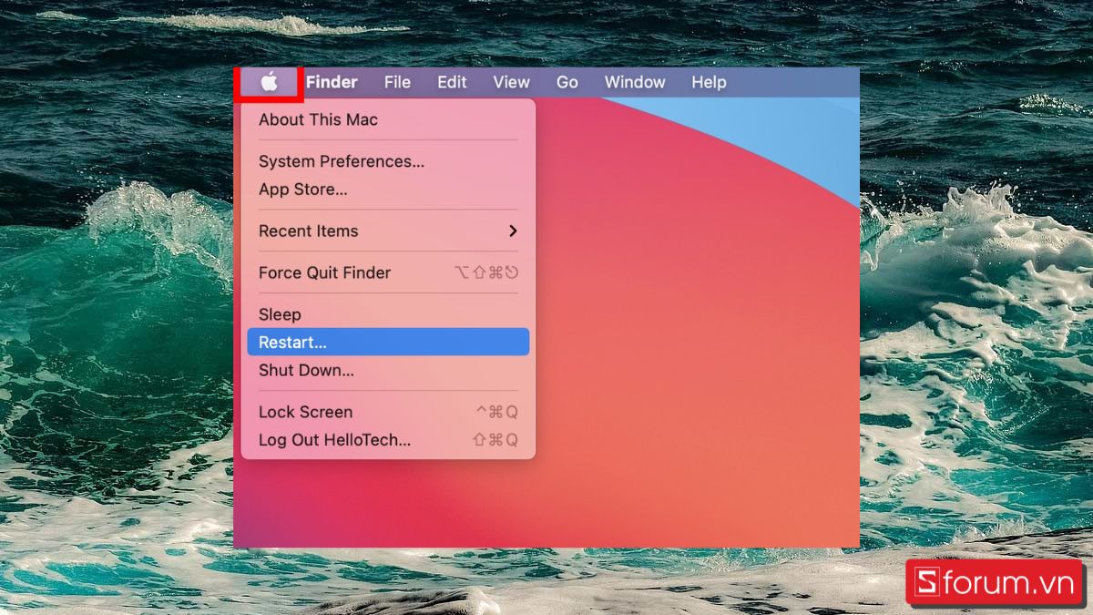 Cách cài lại MacBook trên macOS Big Sur bước 1