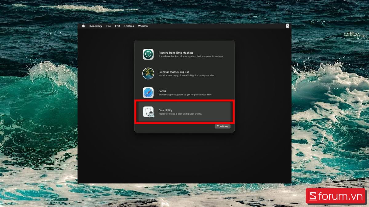 Cách cài lại MacBook trên macOS Big Sur bước 2