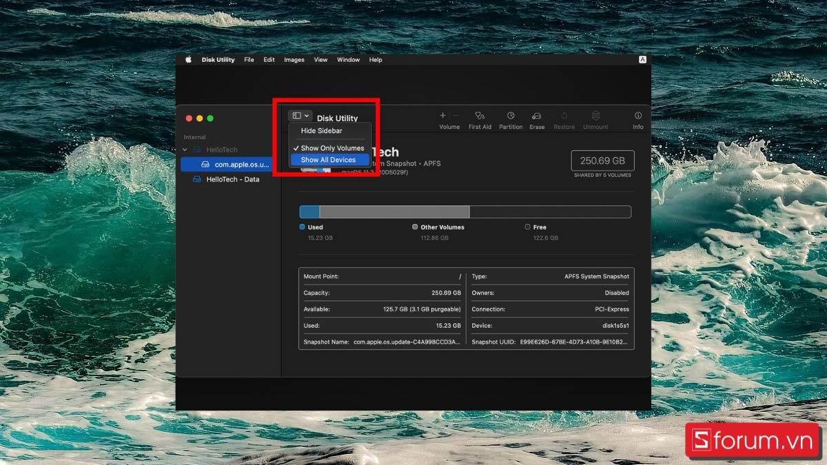 Cách cài lại MacBook trên macOS Big Sur bước 2 tiếp theo