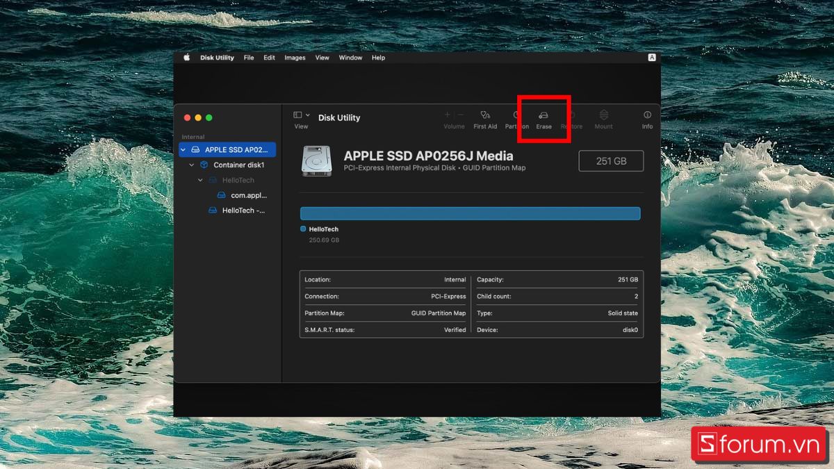 Cách cài lại MacBook trên macOS Big Sur bước 2 cuối