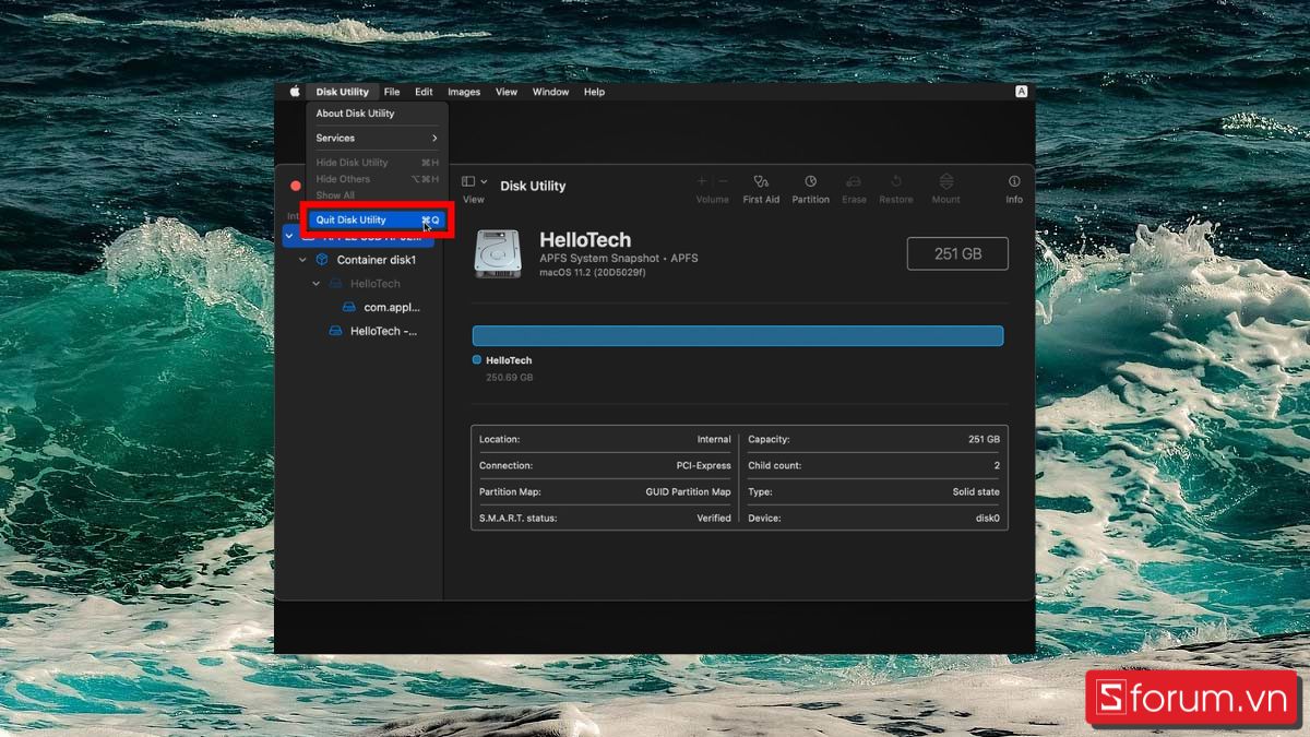 Cách cài lại MacBook trên macOS Big Sur bước 3 cuối cùng