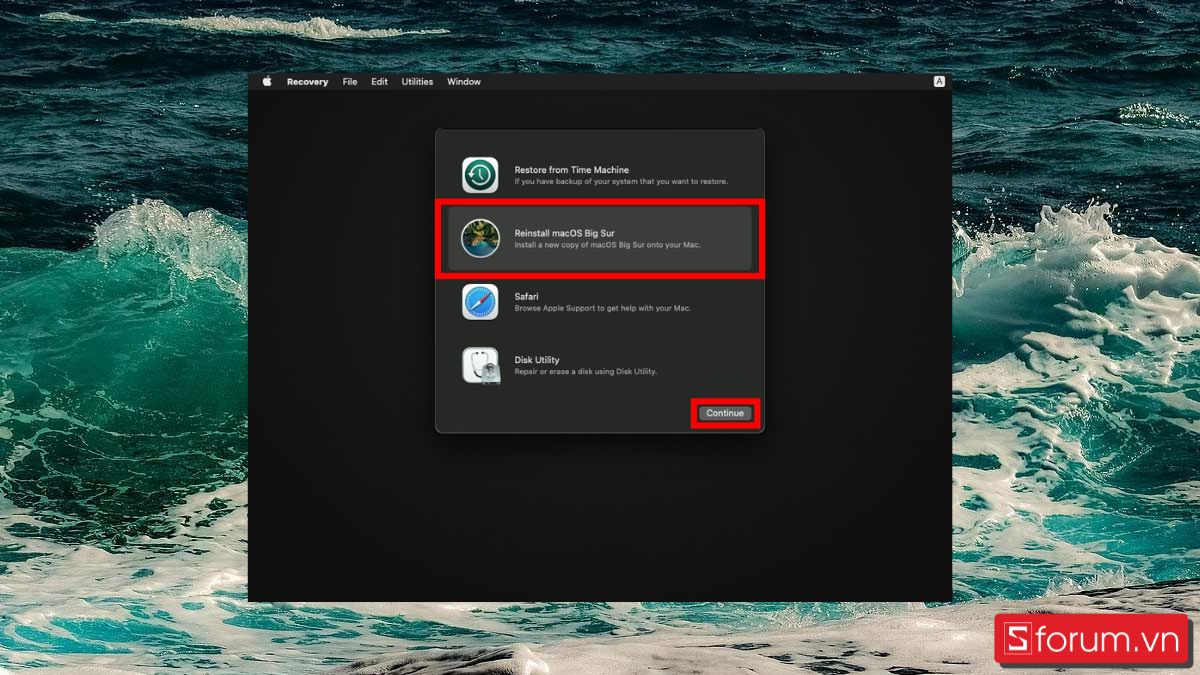 Cách cài lại MacBook trên macOS Big Sur bước 4