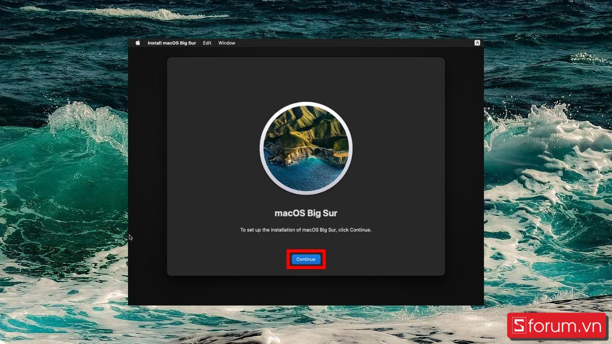 Cách cài lại MacBook trên macOS Big Sur bước 4 tiếp theo