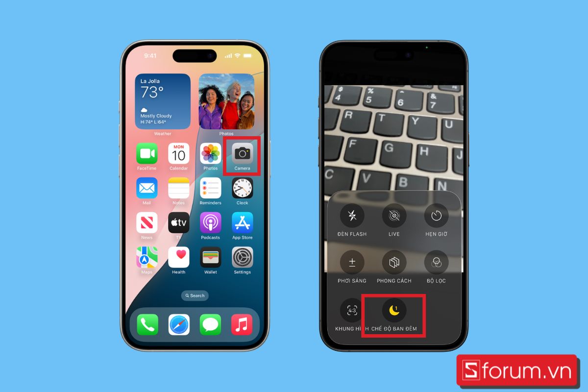 cách chụp phơi sáng trên iPhone với tính năng live photos bước 1