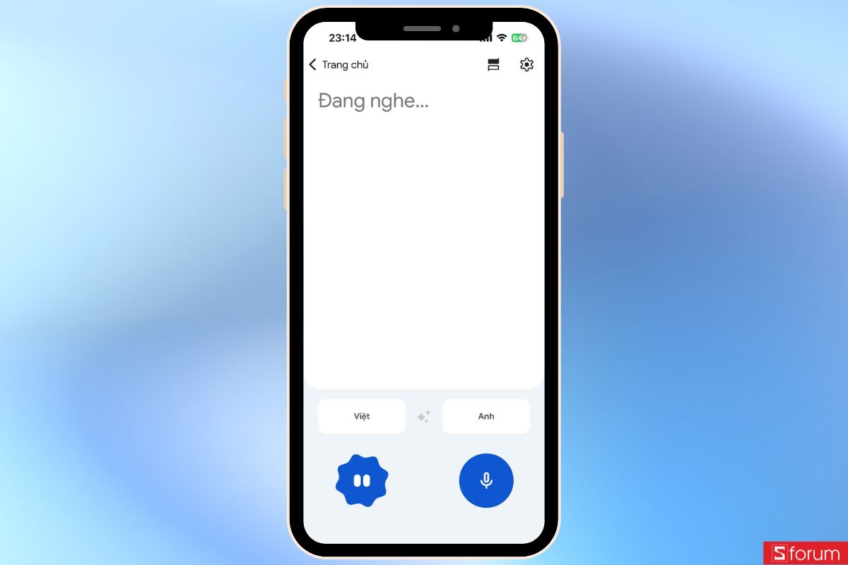 Nói vào điện thoại