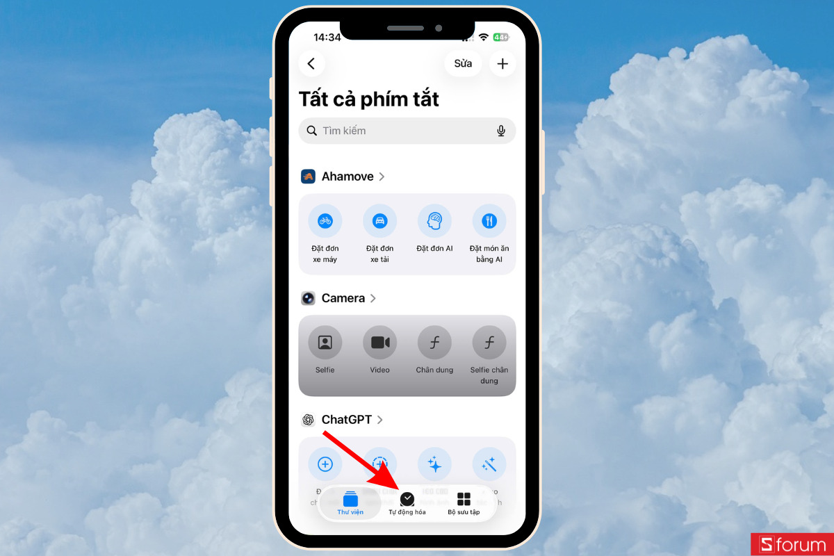 Chọn Tự động hóa
